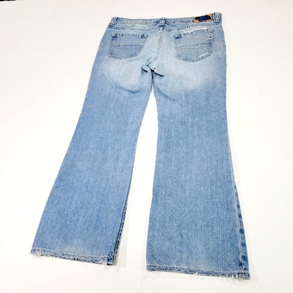 AMERICAN EAGLE ♡ Vintage Factory Faded 'n Distressed Boyfriend 77 Jeans 12S - Picture 17 of 17